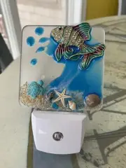 Fish In Ocean Wave Led Dusk To Dawn Night Light