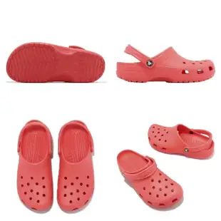 【Crocs】洞洞鞋 Classic Clog 男鞋 女鞋 西瓜紅 經典克駱格 涼拖鞋 卡駱馳(100016VT)