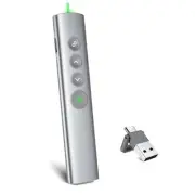 Rechargeable Presentation Clicker with Laser Wireless with 5mW 3a Green Laser