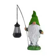 Plucked Solar Garden Dwarf Outdoor Statue Outdoor Garden Decoration LED Outdoor