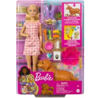 在飛比找蝦皮購物優惠-全家樂玩具 MATTEL Barbie 芭比 芭比初生小狗遊