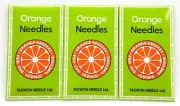 30 - JANOME, BERNINA SEWING MACHINE NEEDLES ORANGE 15X1 #12BP