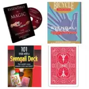 Famous Svengali Deck Mandolin Red + Essentials In Magic Svengali - DVD Plus Book