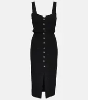 [Self-Portrait] Self-Portrait Bouclé midi dress AU 12 black