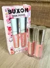 NEW Buxom Pink Posse 2 PIECE Plumping Lip Gloss Set: Celeste, White Russian NIB