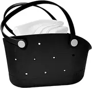 [Generic] Small Rubber Tote Bag,Travel Tote Small Beach Bag - Fashion Travel Accessories, Washable Sandproof for Men Women Outdoor, Pool, Boat