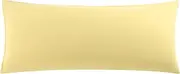 sourcing map Soft Microfiber Body Pillow Cover with Zipper Closure, Long Pillow Cases for Body Pillows Weave for 90 Gsm Ployester, Gold Body(51cmx152cm)