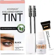 Tignapoo Eyebrush&Eyebrow Tint Kit Waterproof Quick-drying Eyebrow Brush