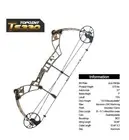 TOPOINT TS330 30-70LB COMPOUND BOW & ARROW HUNTING TARGET ARCHERY 330FPS
