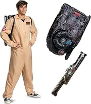 Disguise unisex-adult Ghostbusters Costume Outfit, Official Deluxe Ghostbuster Jumpsuit, As Shown, Size Extra Large (50-52)