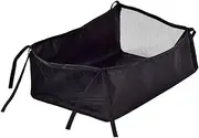 Vaguelly Stroller Bag Mesh Pushchair Storage Pouch for Toys Diapers Stroller Bottom Basket