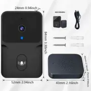 Smart Video Doorbell WiFi Wireless HD Camerabattery Powered Camera Door Bell
