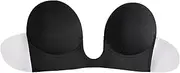 [Dress Cici] U Plunge Stick On Bra, Self Adhesive Bras, Backless Strapless Bras for Shoulderless Dress Or Low Back Dress