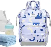 Baby Bag Backpack | Portable Multifunction Travel Tote Baby Changing Bags - Large Capacity Waterproof Moms Travel Backpack for Baby Bottles, Diapers, Clothes