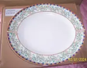 NEW Vintage 'Priory Lemon Tree' Oval 31cm Meat Platter - Johnson Bros in box.
