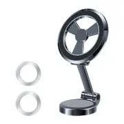 ZF016 Magsafe Magnetic Alloy Foldable Car Dashboard Phone Holder