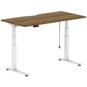 Stilford S2 Electric Sit Stand Desk 1500mm White/Walnut