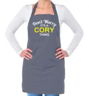 Don't Worry It's a CORY Thing! Unisex Adult Apron Surname Custom Name Family