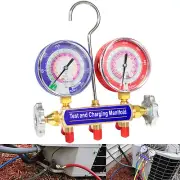Test Charging Manifold Gauge 42001 2-Valve for R22 R410A R404A 3-1/8 in. Gauges