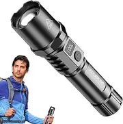 USB Rechargeable Flashlight | Telescopic Zoom Rechargeable Flashlight | Telescopic Zoom Outdoor Flashlight for Hiking, Fishing, Mountaineering, Camping, Outdoor Work