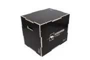 Kangaroo Fitness 3 in 1 Wooden Plyo Box Black