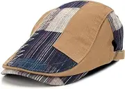 [M MOACC] Men Beret Hat Cotton Buckle Adjustable Newsboy Hats Cabbie Gatsby Cap