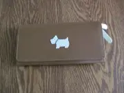 Radley of London Flap Over Matinee Tan Wallet with Heritage Scottie Dog