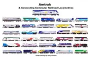 Amtrak & Commuter Railroads 11"x17" Laminated Placemat Andy Fletcher
