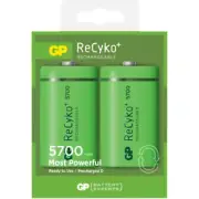 GP 570DHCD Recyko Lsd 'D' Battery 2Pk 5700Mah Rechargeable Nimh Capacity: