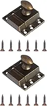 Turn Catches Harmac House® 2 Pack Twist Door Locks Cupboard Cabinet Wardrobe Thumb Turn Catch Latches