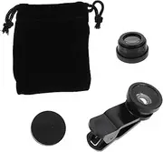 NUOBESTY 2Sets Phone Camera Lens Kit Fisheye Macro Wide Angle Lenses for Smartphones Enhance Photography Experience Effects Capture Stunning