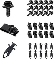 35PCS Car Engine Cover Clips Fasteners,Screw & Bolt Assortment Sets for Splash Shield Bumper Guard Under Cars,Car Push Retainer Clips Compatible with Infiniti G35 G37 G37X Nissan
