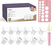 Nuliie 12PCS Flange Sizing Kit 16/18/20mm for 24mm Flange/Shield of Most Pumps, Silicone Flanges Insert for Momcozy/Spectra Electric Breast Pumps, Pumping Essential Kit for Moms