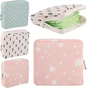 3Pcs Sanitary Pad Storage Bag Samll Period Pouch for Purse, Cute Menstrual Period Bag Tampon Pad Holder, Feminine Care Period Bags for Teen Girls School
