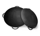 6 L Cast Iron Cauldron with Lid Frying Pan Kazan for Camping Fire Казан Чугун