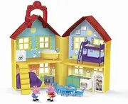 Peppa Pig Playhouse Deluxe Set Play House Figures Toddler Kids Toy Doll Jazwares