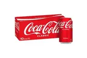 Coca - Cola Classic Soft Drink Multipack Cans 375ml X 10 Pack