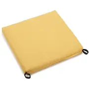 Blazing Needles 20-inch by 19-inch Spun Polyester Chair Cushion Lemon