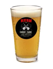 Rush (Music Soul) - Rock and Roll - 16oz Pint Beer Glass Pub Barware Cocktail