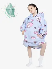 Oversized Sherpa Elephant Kids Wearable Blanket for Birthdays