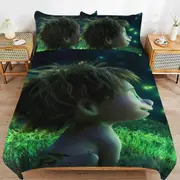 v6716 Bed Sheets Bedding The Good Dinosaur Cartoon Bedding Sets Ultra Soft Skin-Friendly Duvet Cover 3 Piece, Cute Comforter Cover Bed Set for Boys G