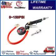 Heavy Duty Digital Tire Inflator W/Pressure Gauge Lock-On Air Chuck 0-150 PSI
