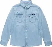 [Replay] Boys' Long-Sleeved Cotton Denim Shirt