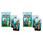 2PK Archie McPhee 7.6cm Bigfoot Bandages Latex-Free Self-Adhesive Strips w/ Tin