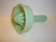 Mosser Glass JADEITE JADE GREEN HAND-HELD RETRO Lemon JUICER REAMER Made In USA!