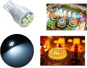 (4pcs) - PA 4X T15 906 921 912 Flasher 3528 SMD 8 Flash LED Pinball Game Machine Light Bulb White-12V(4pcs)
