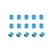 15 Pcs M3x6mm Round Aluminum Standoff Column Spacer Female Aqua Blue for DIY