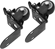 WATIIFUFU 1set Silent Swivel Caster Wheels Side Mount Casters for Furniture Cabinets Drawers Rotation for Smooth Movement