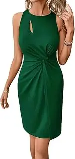 [Generic] Women's Cut Out Ruched Bodycon Mini Dress Irregular Faux Wrap Sheath Party Wedding Guest Cocktail Dresses