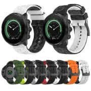 For Suunto9/Suunto7/Suunto Spartan Sport Double Color Silicone Watch Strap